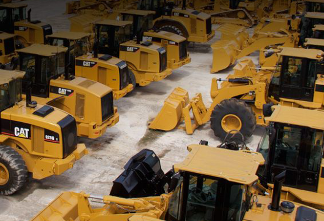 Flota de maquinaria pesada de construcción Caterpillar